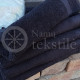 Cotton terry towel black